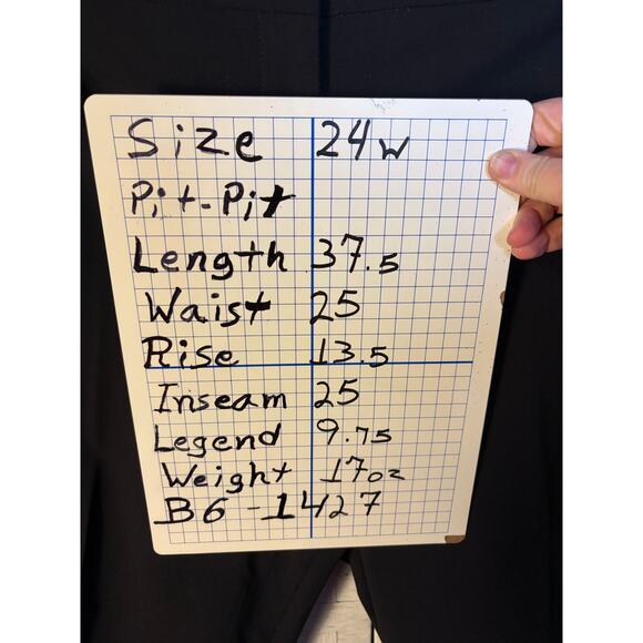 Talbots women’s trousers, black curvy cut minimalist career wear plus size - Picture 13 of 13